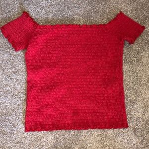 Off-shoulder Crop Top